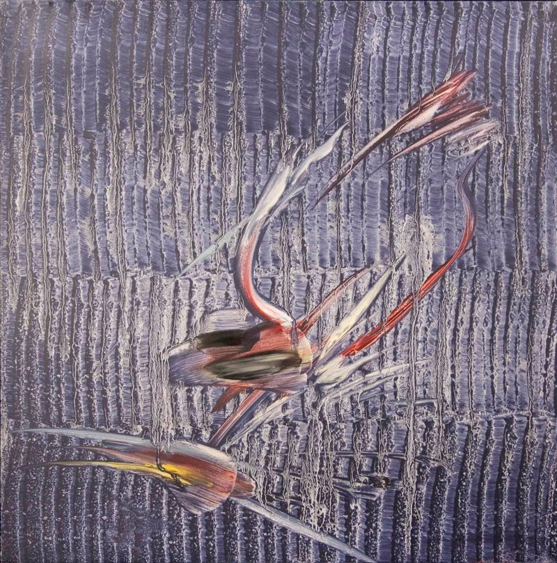 PECES DEL CORAL ABSTRACTO — Daniel Escolano Cárcel, pintor alicantino
